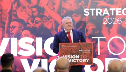 Nga “Futbolli për Kombin” te “Vision to Victory”, fjala e plotë e Presidentit Duka në prezantimin e strategjisë 2026-2030