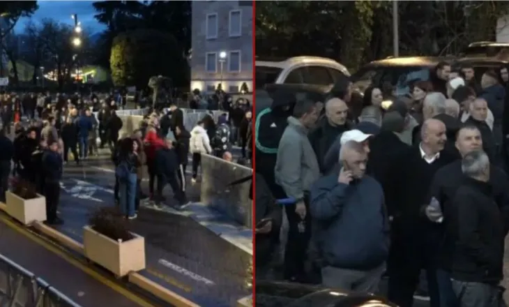 Nis zyrtarisht protesta e PD para Kryeministrisë! Berisha del nga selia dhe zbret në shesh