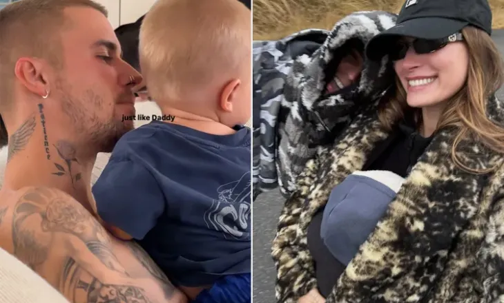 “Njësoj si babai!”/ Fotoja e Justin Bieber me të birin bën xhiron e rrjetit