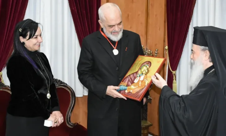 Patriarku i Jerusalemit pret Ramën dhe vlerëson dialogun ndërfetar në Shqipëri