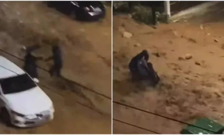 Përmbytje kaotike në Athinë, një grua shpëtohet në minutën e fundit nga rrebeshet në Ano Glyfada
