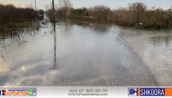 PËRMBYTJET – Ulet në 590 ha sipërfaqja nën ujë në Bashkinë e Shkodrës, mjetet e ushtrisë në dispozicion në Obot