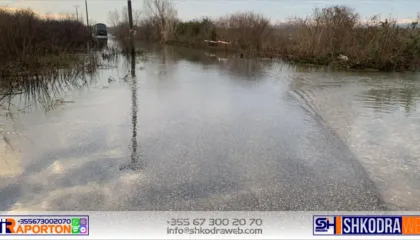 PËRMBYTJET – Ulet në 590 ha sipërfaqja nën ujë në Bashkinë e Shkodrës, mjetet e ushtrisë në dispozicion në Obot