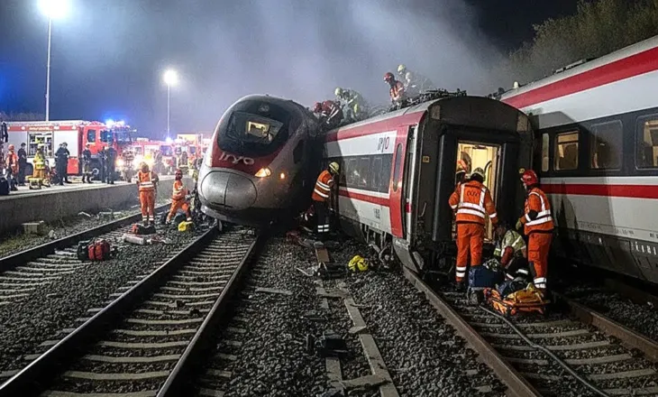 Përplasen trenat në Spanjë, raportohen 21 viktima