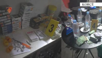 Përshtati lokalin për organizimin e lojërave të fatit dhe shitje të kokainës, në pranga pronari! Procedohen 18 persona, mes tyre edhe një efektiv