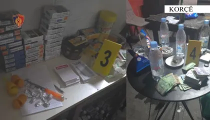 Përshtati lokalin për organizimin e lojërave të fatit dhe shitje të kokainës, në pranga pronari! Procedohen 18 persona, mes tyre edhe një efektiv