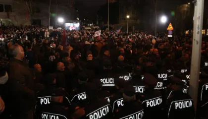 “Plehra”/ Deputeti demokrat përplaset me efektivët civilë: Mos i prekni çunat…