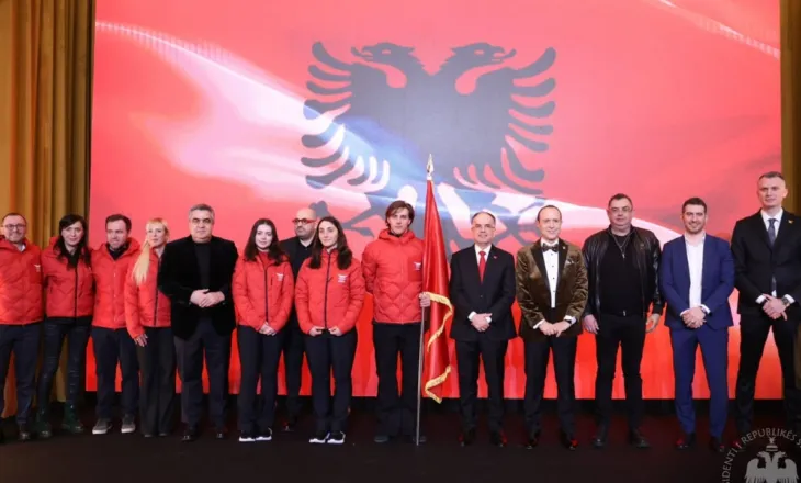 Presidenti Begaj i dorëzon flamurin ekipit kombëtar që garon në Lojërat Olimpike dimërore