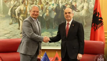 Presidenti Begaj pret raportuesin për Shqipërinë në Parlamentin Evropian