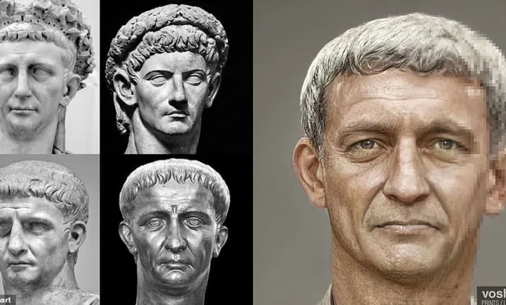 Punoi disa vjet që bustet e 54 perandorëve romakë t’i kthente në portrete “reale”, ja rezultati (Foto)