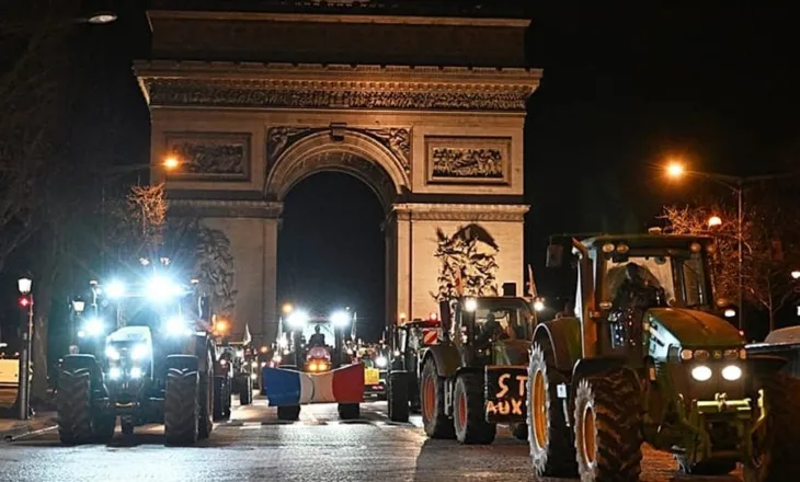 Qindra traktorë në rrugët e Parisit, në shenjë proteste kundër marrëveshjes BE-Mercosur