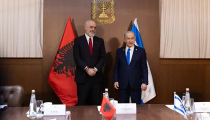 Rama pritet në Izrael nga Kryeministri Benjamin Netanyahu