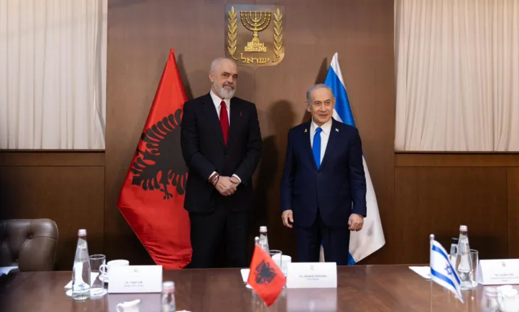 Rama pritet në Izrael nga Kryeministri Benjamin Netanyahu