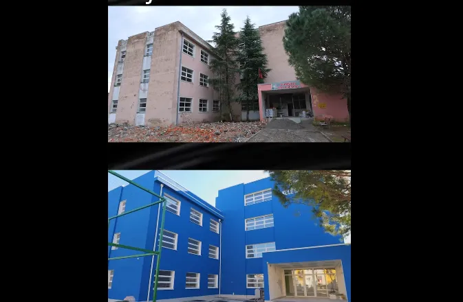 Rama publikon pamjet: Gjimnazi “Kolë Idromeno” në Shkodër me pamje të re dhe infrastrukturë moderne