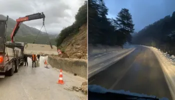 Reshje dëbore në Llogara, nuk ka probleme në qarkullim, raportohen rrëshqitje dherash…