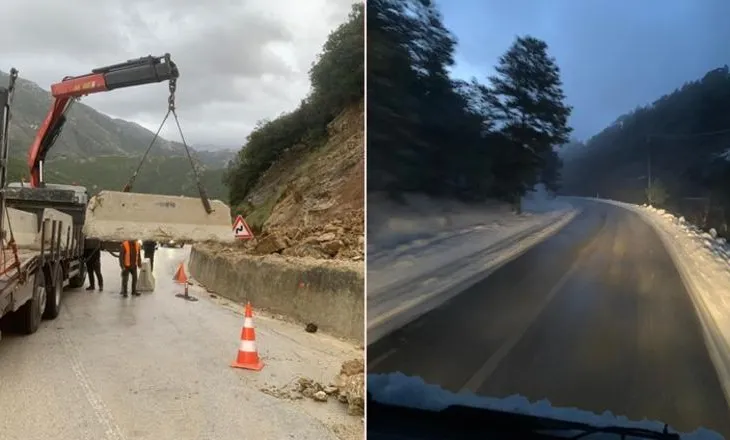 Reshje dëbore në Llogara, nuk ka probleme në qarkullim, raportohen rrëshqitje dherash…