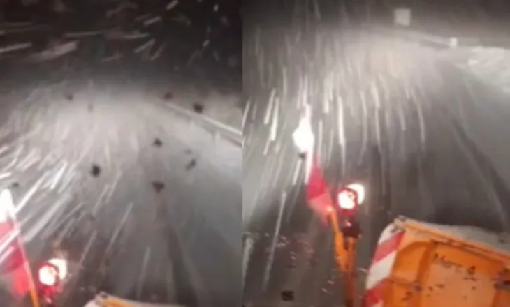 Reshje shiu dhe dëbore në Elbasan/ Prurjet e mëdha të lumit Devoll përmbytin tokat në Belsh, probleme edhe me energjinë elektrike