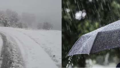 Reshje shiu dhe dëbore, paralajmëron sinoptikani: Vijon rreziku i përmbytjeve. Termometri do të shkojë në minus gradë