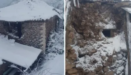 Reshjet e shiut dhe dëborës, dëmtohet banesa e familjes me 8 anëtarë në Vilë të Bushtricës