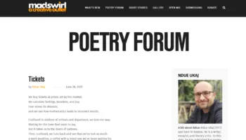 Revista “Mad Swirl” nominon poezinë e Ndue Ukajt për Çmimin Pushcart