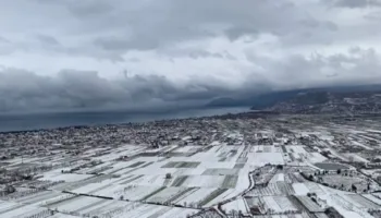 Rikthen reshjet e dëborës në vend, ‘zbardhet’ Pogradeci, pamje mahnitëse nga liqeni