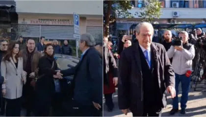 Sali Berisha në SPAK, kreu i PD zbaton masën detyrim paraqitje, pritet nga deputetë demokratë dhe simpatizantë