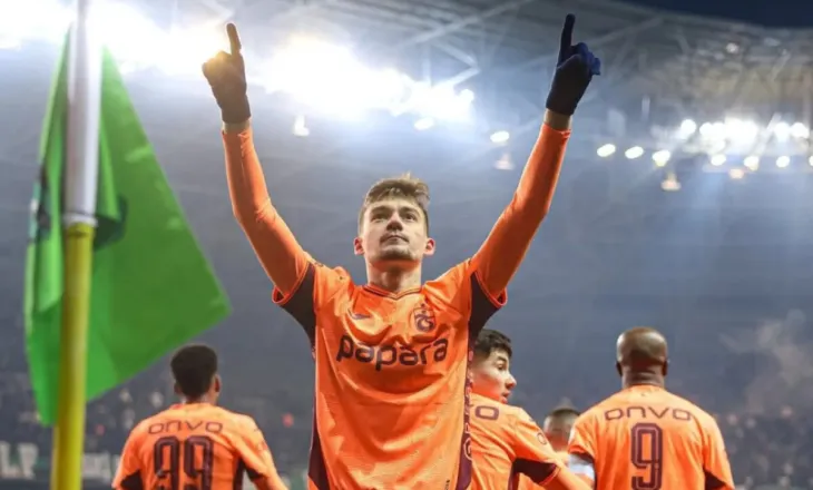 Sërish Ernest Muçi, gol në minutën e fundit në fitoren e Trabzonsporit