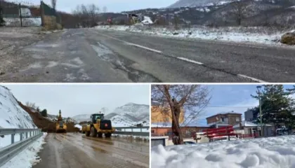 Shqipëria nën pushtetin e dëborës dhe ngricave, -18°C në Valbonë, dhjetëra akse të bllokuara
