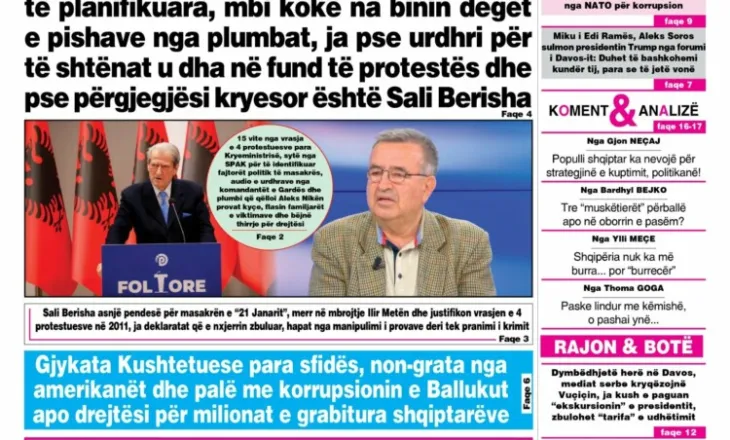 Sot do të lexoni në versionin print të gazetës SOT: