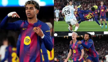 Spektakël i Yamal, Barça “thyen” Oviedo-n, rikthehet shpejt në krye, Flick: Jam i kënaqur me ekipin