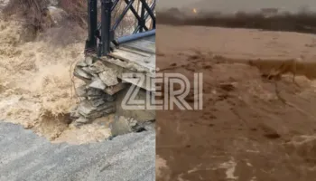 Stuhi e reshie shiu, dalin nga shtrati lumi Ishëm dhe përroi i Glinës, rritet niveli i lumit Vjosa