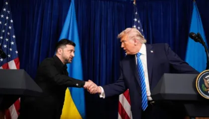 Takimi me presidentin Trump në Davos, Zelensky: Ishte produktiv dhe thelbësor