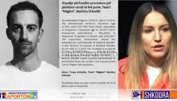 Teatri “Migjeni” me dy aktorë të rinj, trupës profesioniste i bashkohen Tristan Halilaj dhe Ina Morinaj…