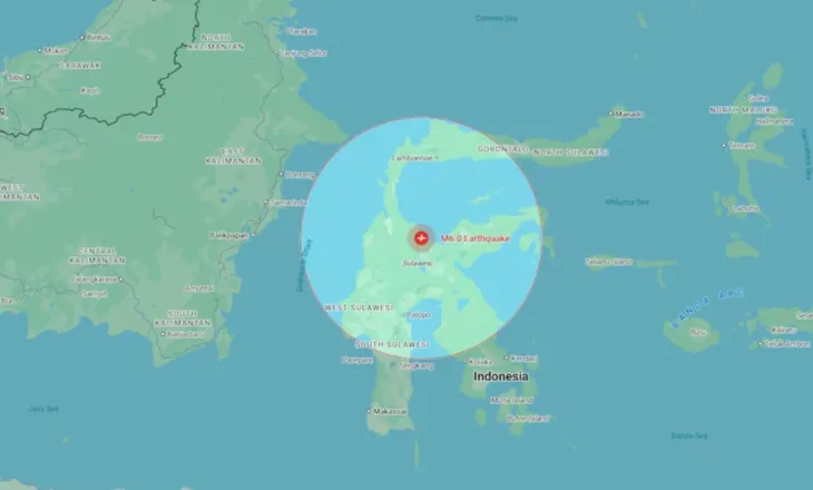 Tërmet i fuqishëm në Indonezi, banorët të frikësuar nga lëkundjet e forta, nuk raportohet ende për viktima