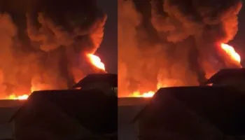 Tiranë/ Përfshihet nga flakët tregu i rrobave të përdorura te “5 Maji”