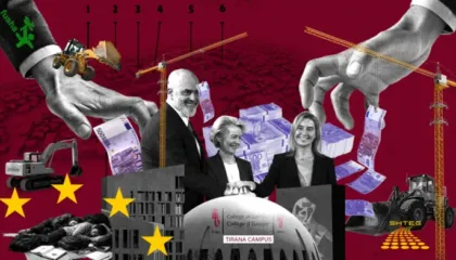 Tokë publike dhe miliona euro të devijuara për Kolegjin e Evropës