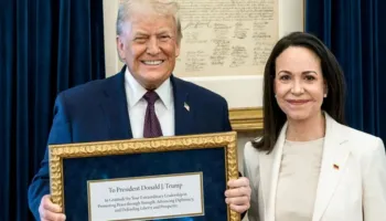 Trump për Çmimin Nobel që iu dha nga Machado