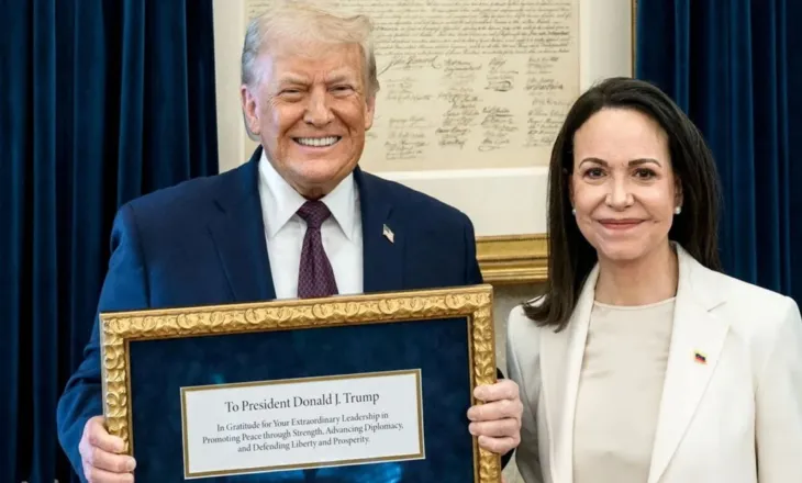 Trump për Çmimin Nobel që iu dha nga Machado