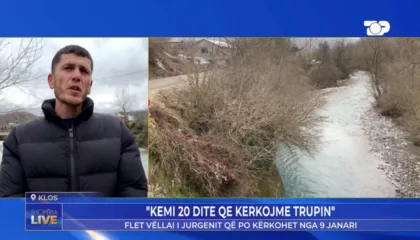 U la nga shoku në mjetin e rënë në përrua dhe dyshohet se e mori rrjedha e ujit/ Vëllai i 30-vjeçarit për “Shqipëria Live”: Dua ta gjej që ta di ku do të prehet