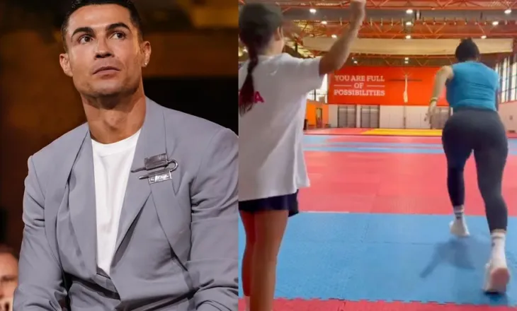Vajza e vogël e CR7 mposht Georginën në një garë shpejtësie dhe bëhet tejet “virale” në internet (video)