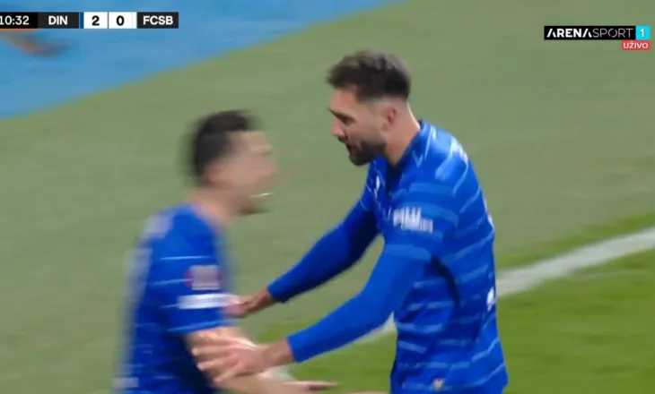 VIDEO/ Arber Hoxha protagonist në Europa League, goli i Dinamos “gatuhet” nga këmbët e tij
