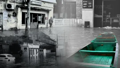 VIDEO/ Durrësi ‘paralizohet’ nga uji, momente nga evakuimi i banorëve pas përmbytjes së banesave të tyre