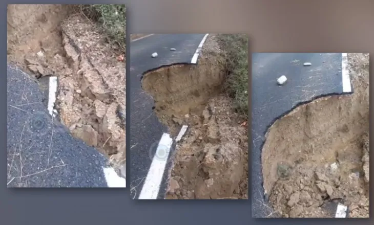 VIDEO/ E përfunduar 8 muaj më parë, shembet rruga Derjan-Macukull në Mat