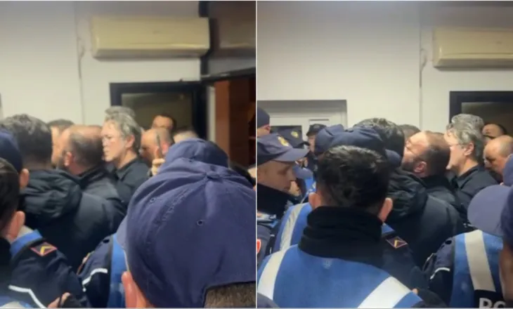Video/ “Jam deputet, kush je ti që s’më lejon mua”, përplasja e Gazment Bardhit me policinë në ambientet e komisariatit numër 1