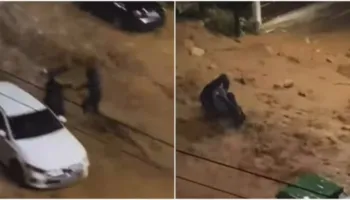 Video-lajm/ Përmbytje kaotike në Athinë, një grua shpëtohet në minutën e fundit nga rrebeshet në Ano Glyfada