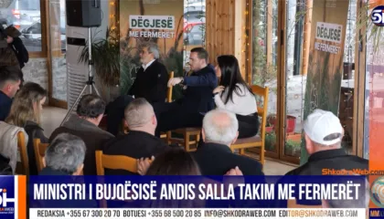 VIDEO – Ministri i Bujqësisë Salla takim me fermerët në Shkodër, nxit krijimin e Bashkimit të Fermerëve