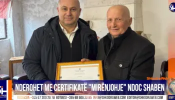 VIDEO – Ndërtoi një muze unik në llojin e tij, nderohet me certifikatë “Mirënjohje” Ndoc Shaben…