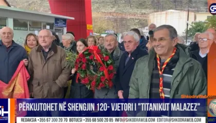 VIDEO – Përkujtohet në Shengjin 110- vjetori i mbytjes së anijes që konsiderohet “Titaniku malazez”…