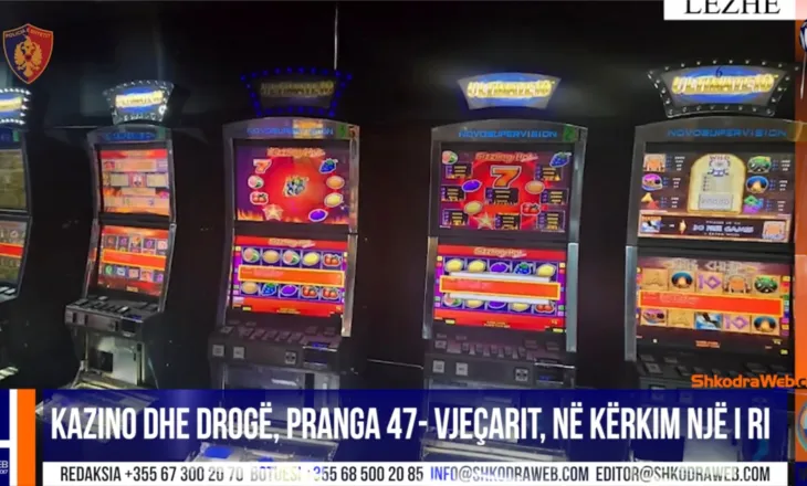 VIDEO – Përshtatën ndërtesën për kazino dhe përdornin drogë, arrestohet 47- vjeçari, në kërkim një i ri