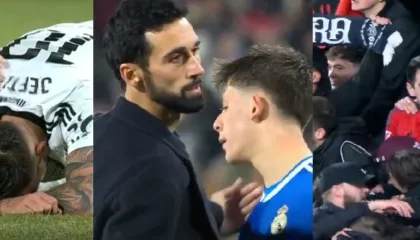 (VIDEO) Skena surreale në Estadio Carlos Belmonte: ekipi i kategorisë së dytë nuk u beson syve, shpërthejnë në lot lojtarë e tifozë. Arbeloa duket i shtangur